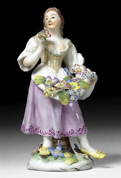 Appraisal: FIGURE OF A FLOWER GIRL Vienna nd half of the