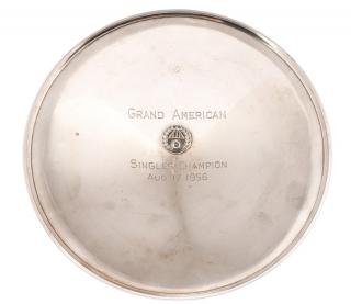 Appraisal: Stieff Sterling Footed Award Dish ATA Champion Stieff American founded