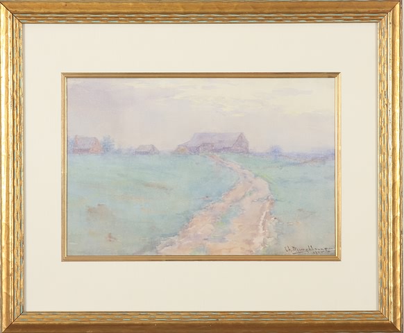 Appraisal: Landscape watercolor x sight SLR Ch Morris Young Artist American