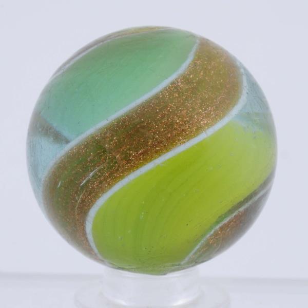 Appraisal: Large Ribbon Lutz Swirl Marble Hard to find Lutz in