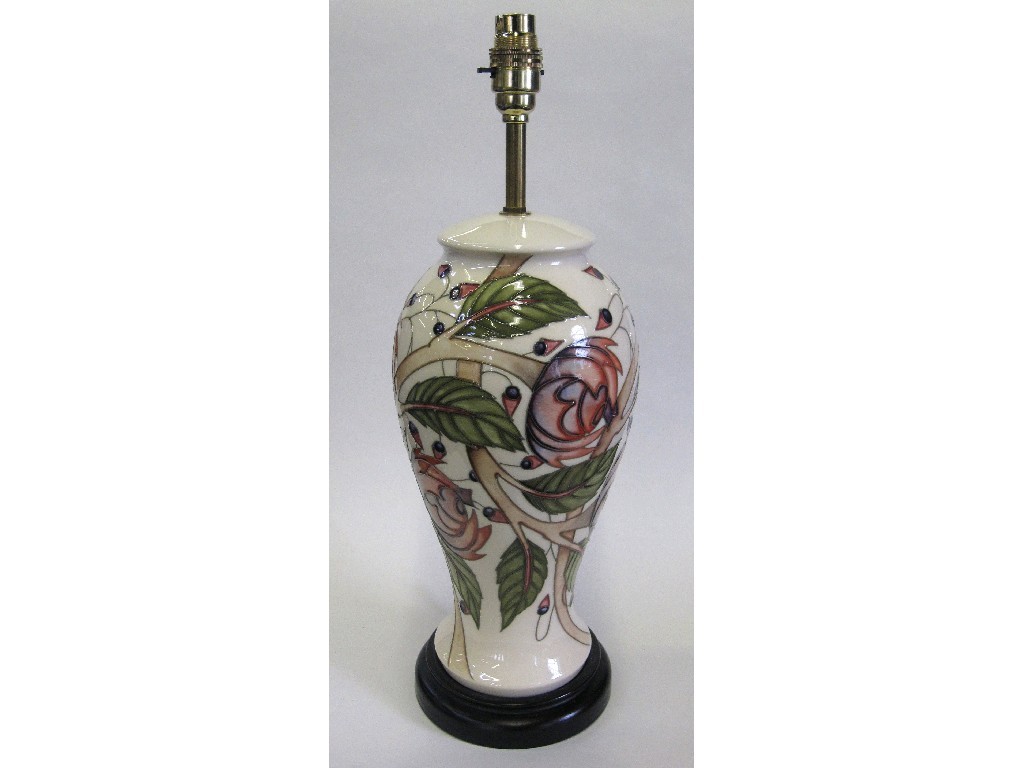 Appraisal: Modern Moorcroft lampbase 'Pirouette Breeze' designed by Emma Bossons