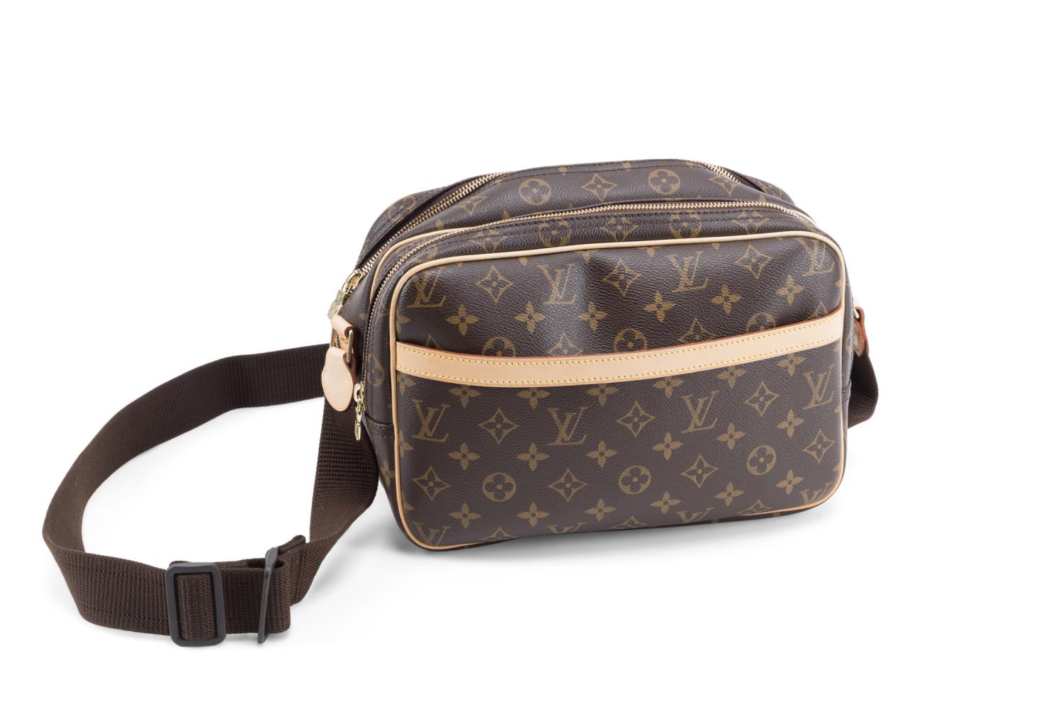 Appraisal: LOUIS VUITTON MONOGRAM 'REPORTER PM' BAG Louis Vuitton monogram 'Reporter