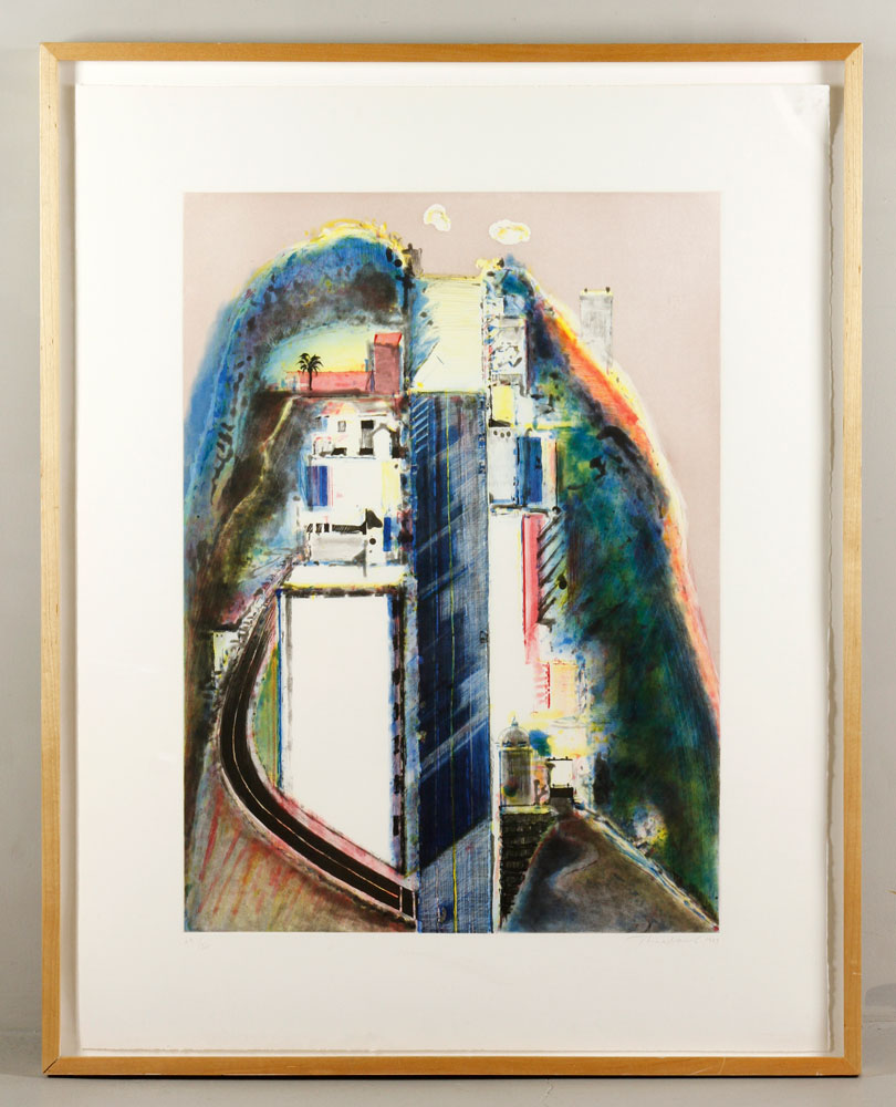 Appraisal: A - Thiebaud Steep Street Aquatint Wayne Thiebaud American b