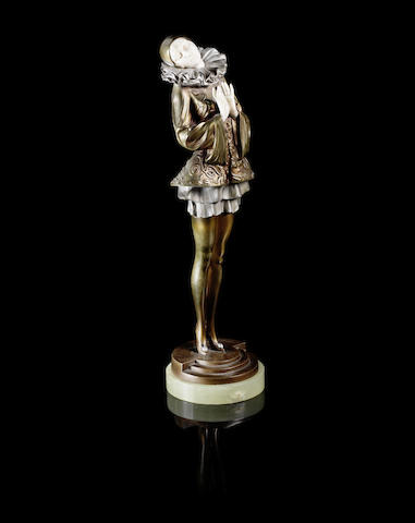 Appraisal: Paul Philippe - 'Pierrette' an Art Deco Cold-Painted Bronze and