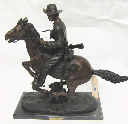 Appraisal: AFTER FREDERIC SACKRIDER REMINGTON American - Trooper of the Plains