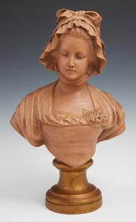 Appraisal: Richard Aurili - Bust of a Young Woman in a