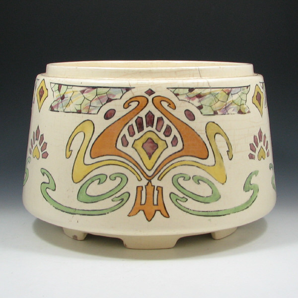 Appraisal: Roseville Persian - Jardiniere Large Roseville Persian - combination jardiniere