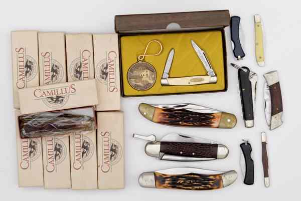 Appraisal: U S Camillus Pocket Knives Lot of Eighteen Assorted patterns