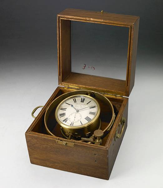 Appraisal: A Victorian one day marine chronometer John Wood Liverpool No