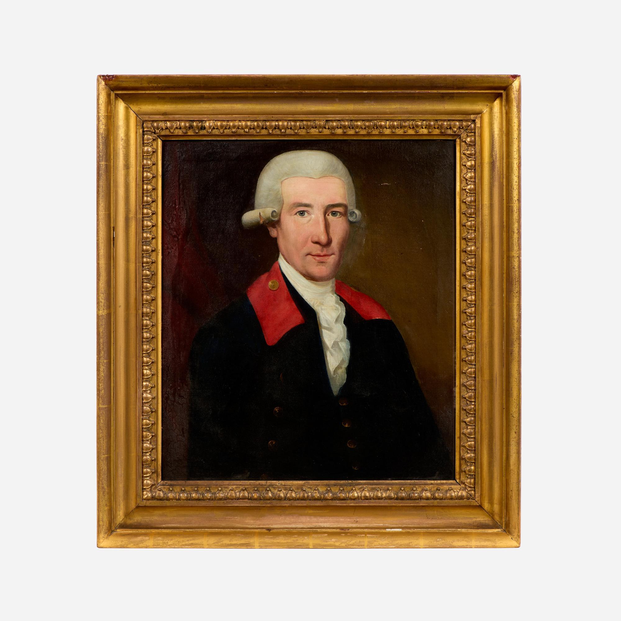 Appraisal: FINE GEORGIAN PERIOD OIL PORTRAIT OF A GENTLEMAN A handsome