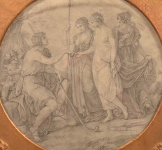 Appraisal: Continental Classical figures Pencil on Paper th th Century Continental