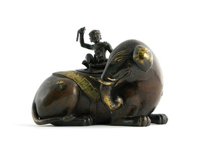 Appraisal: A Chinese gilt bronze incense burner in the form of