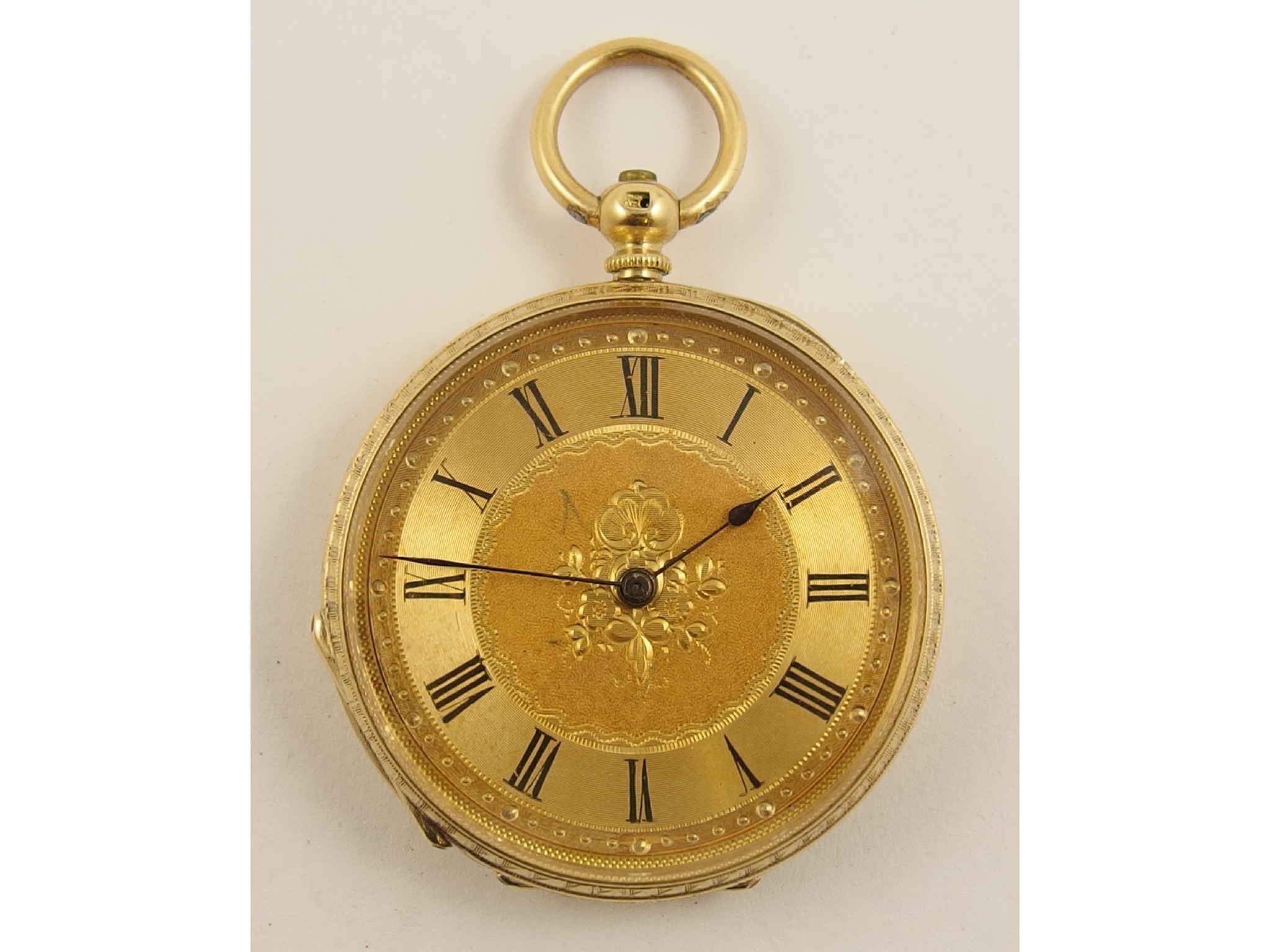 Appraisal: An ct small pocket watch diameter mm weight approx with