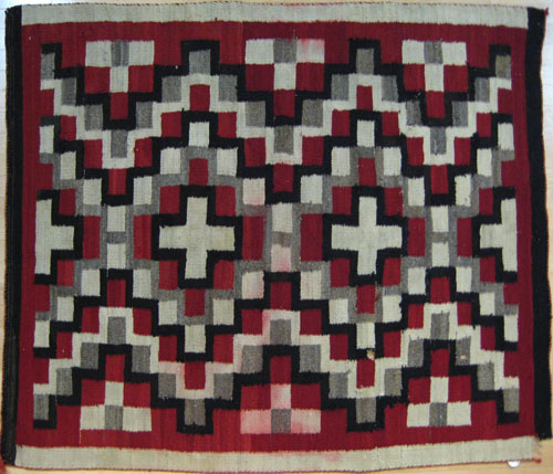 Appraisal: Navajo area rug early th c with a pattern of