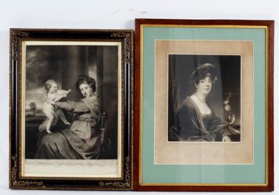 Appraisal: Valentine Green after Reynolds Duchess of Marlborough and Lady Caroline