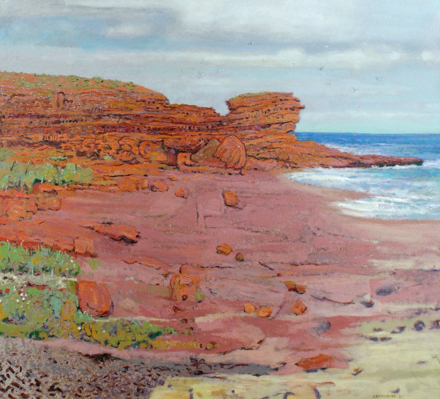 Appraisal: Clem Millward born Headland Kalbarri oil on canvas signed 'CLEM