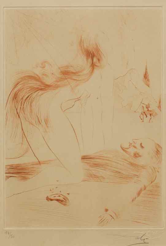 Appraisal: DALI Salvador Spanish - ''Kneeling Woman'' from ''La Venus Aux