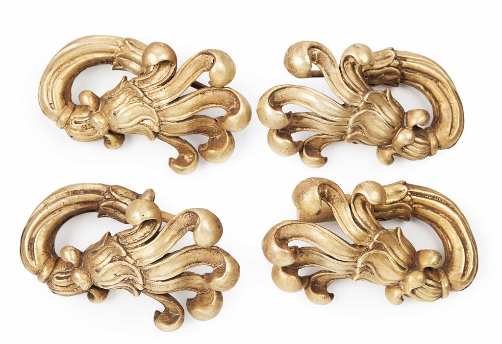 Appraisal: GROUP OF GILTWOOD WALL BRACKETS AND APPLIQUES various sizes some