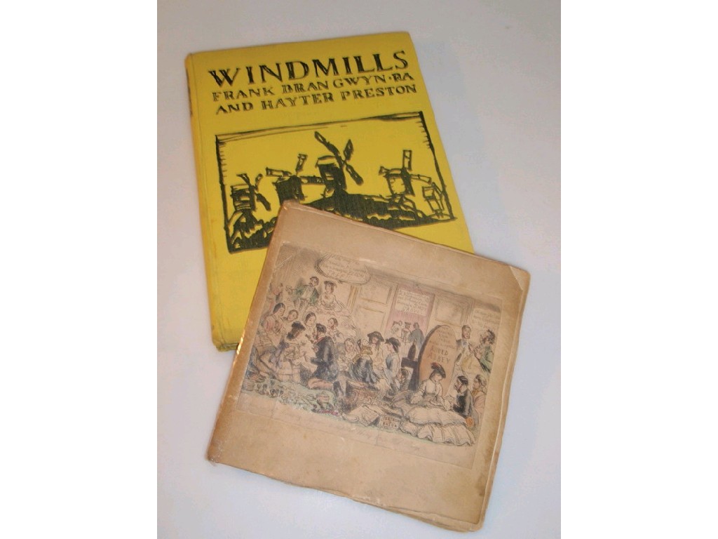 Appraisal: Frank Brangwyn and Hayter Preston Windmills and a thC scrapbook