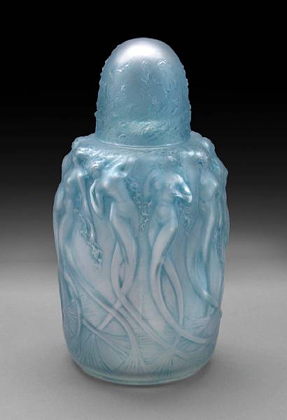 Appraisal: A Ren Lalique molded glass perfume burner Sir nes Marcilhac