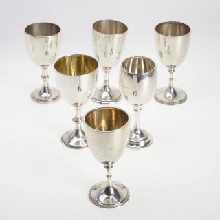 Appraisal: Collection Antique English sterling cups Collection Antique English sterling cups