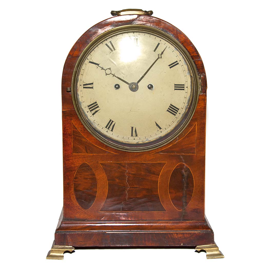 Appraisal: Regency Mahogany Shelf Clock First quarter of the th century