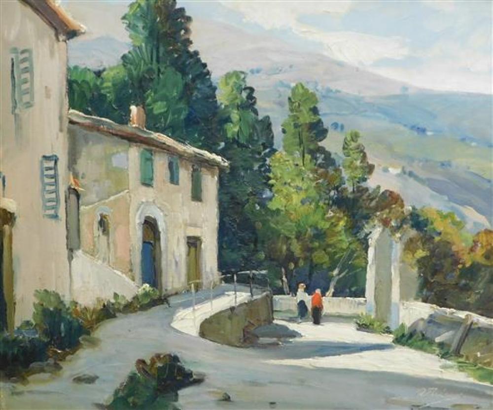 Appraisal: Anthony Thieme American - th th C oil on artist