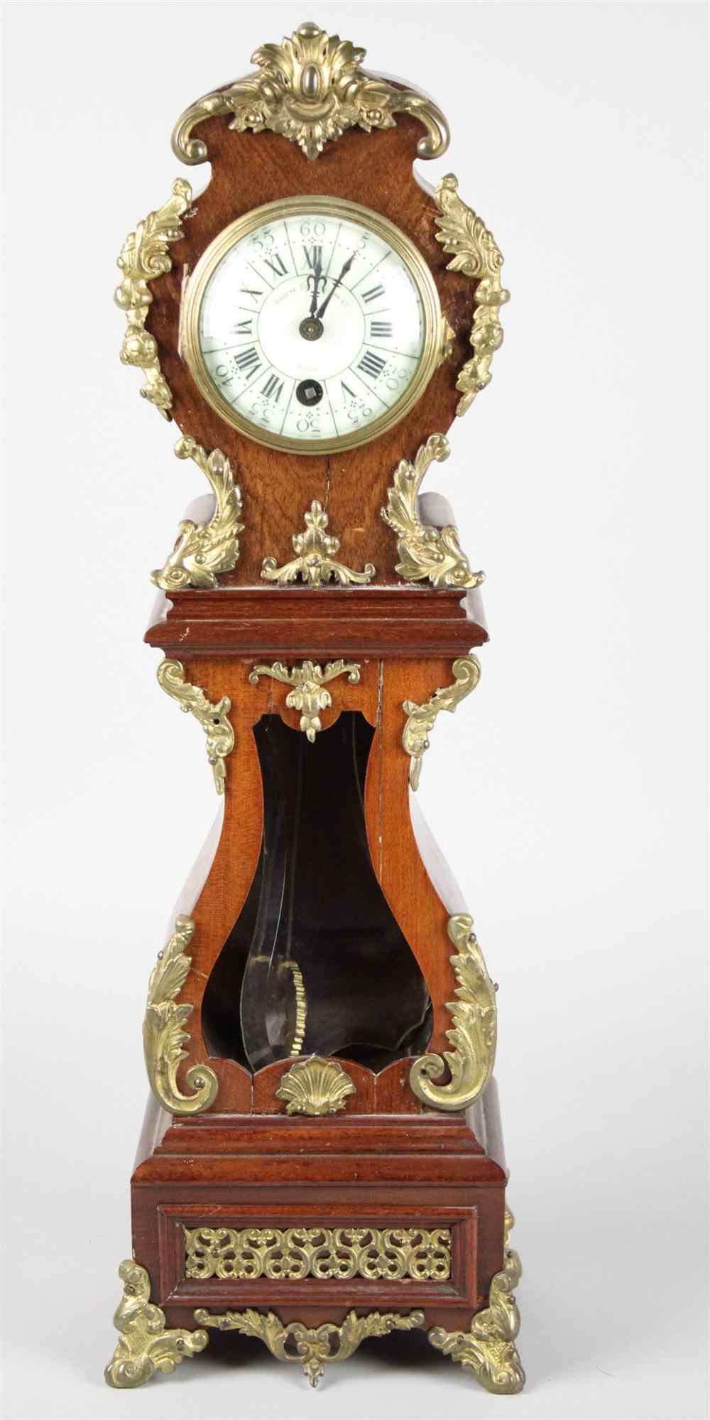 Appraisal: SHREVE CRUMP LOW MANTEL CLOCK marked on the dial in