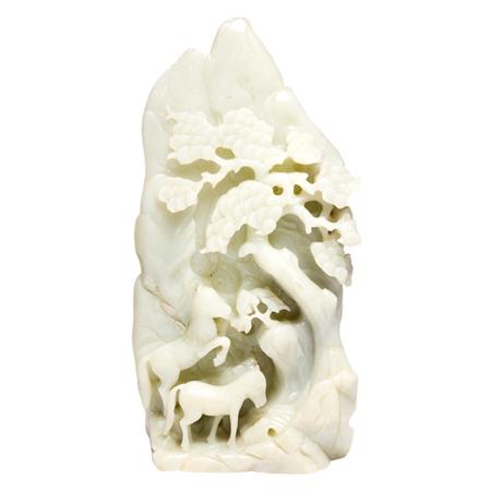 Appraisal: Chinese Jade Mountain-Form Carving Estimate -