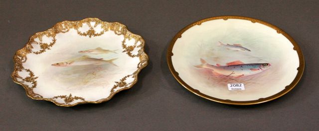 Appraisal: Two Royal Doulton plates one painted with 'Smelt' by Sam