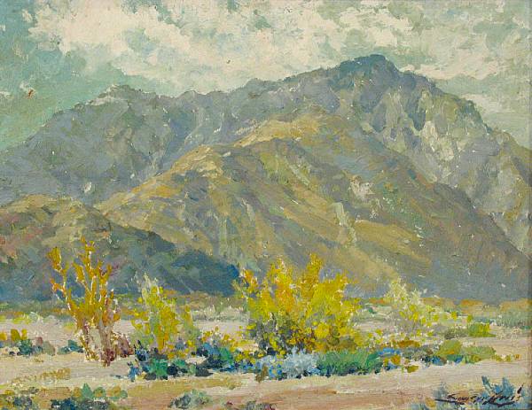 Appraisal: Harry Emerson Lewis American - Borrego Valley signed indistinctly lower