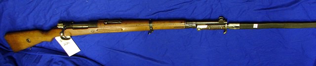 Appraisal: German Mauser bolt action rifle Cal mm bbl SN Blued