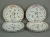 Appraisal: DESSERT PLATES - Set of six hand painted dessert plates