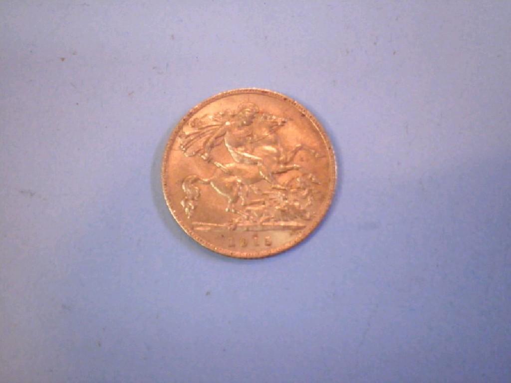 Appraisal: A George V half sovereign