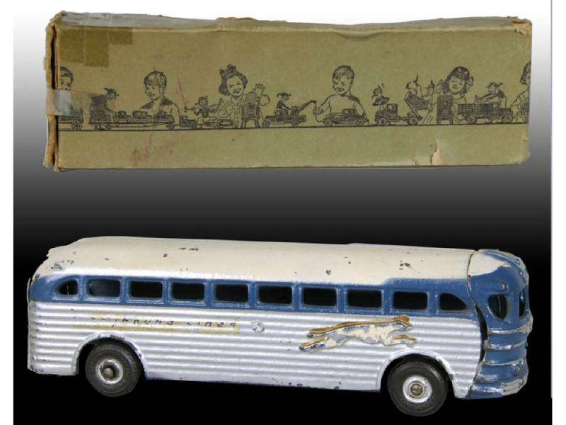 Appraisal: Cast Iron Arcade Tpy Greyhound Bus with Orig Description ''