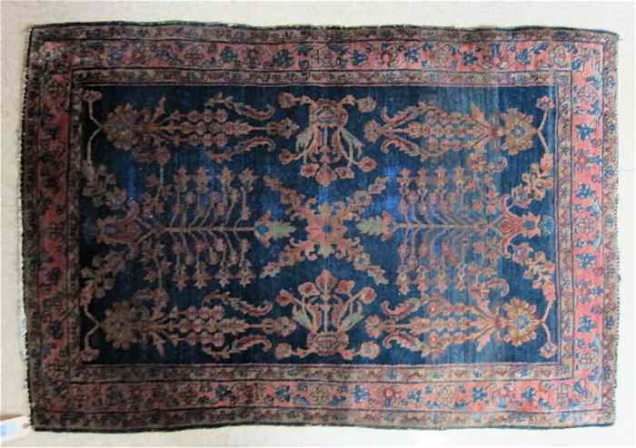 Appraisal: SEMI-ANTIQUE PERSIAN SAROUK AREA RUG Arak region northwest Iran in