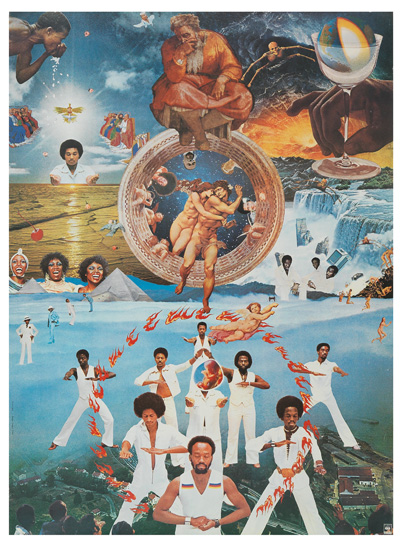 Appraisal: TADANORI YOKOO - EARTH WIND AND FIRE x inches x