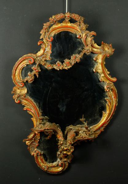 Appraisal: - th C Italian Mirror th century Italian mirror with