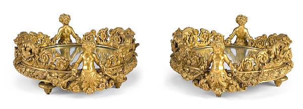 Appraisal: An impressive pair of Napoleon III gilt bronze surtouts de