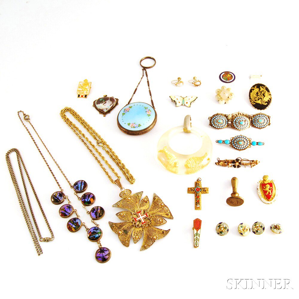 Appraisal: Group of Assorted Costume Jewelry and Accessories including a large