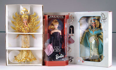 Appraisal: LOT OF BARBIES IN ORIGINAL BOXES Bob Mackie Goddess of