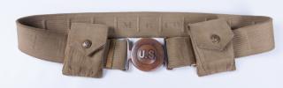 Appraisal: WWI Enlisted Men's M Garrison Belt WWI era enlisted men's