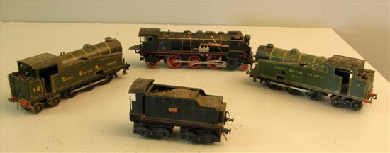 Appraisal: O' gauge locomotive and tender - - black livery and