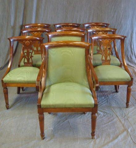 Appraisal: Set of Biedemeier Style Dining Chairs From a West End