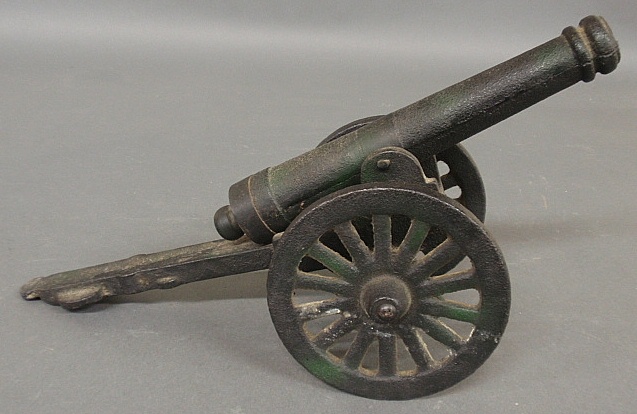 Appraisal: - Cast iron cannon early th c h x l