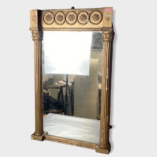 Appraisal: A rectangular Gilt gesso overmantle Mirror x cm