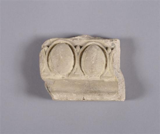 Appraisal: n Italian Egg and Dart Terracotta Molding Fragment Height x