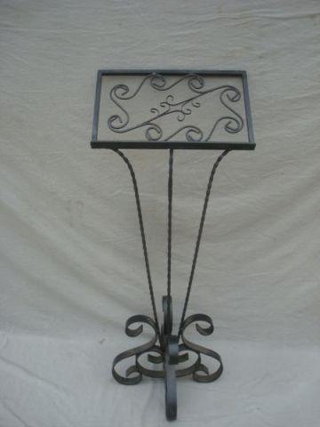 Appraisal: Antique Baroque Metal Music Stand From a Tarrytown home Dimensions