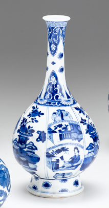 Appraisal: Chinese Kangxi style blue and white porcelain vase th century