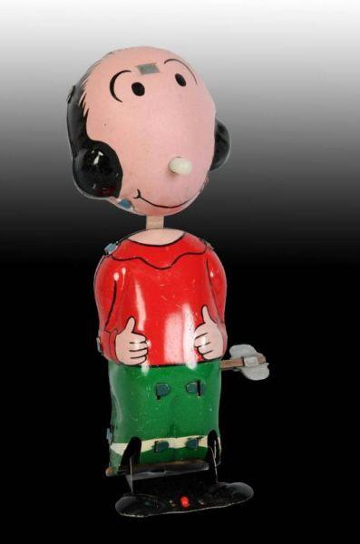 Appraisal: Linemar Mechanical Hopping Olive Oyl Wind-Up O B Description Japanese